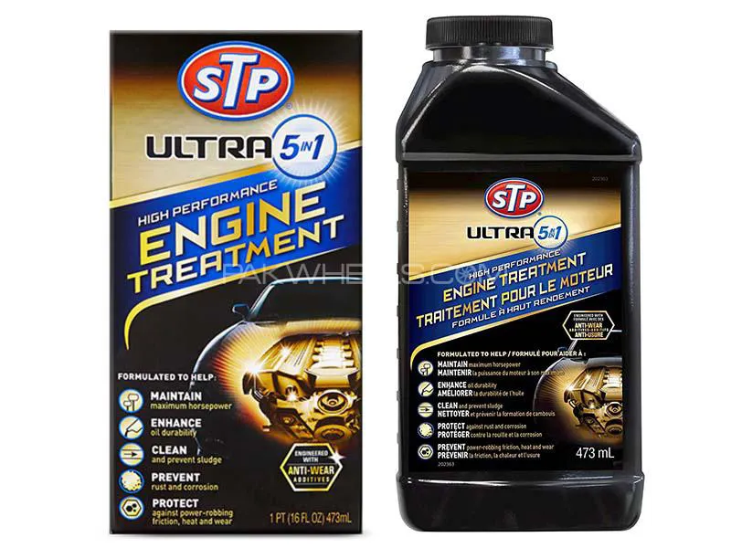 STP Ultra5 IN 1 Engine Treatment Oil Additive - 470ml Image-1