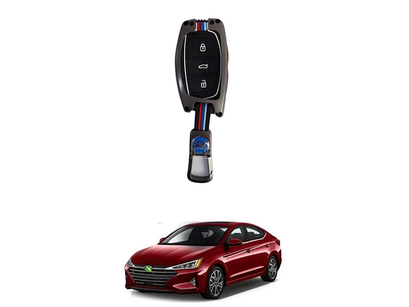 Hyundai Elantra 2021-2022 Key Cover With Metal Shell Image-1