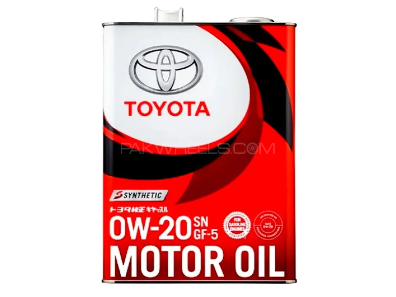 Toyota Genuine GF-5 Synthetic 0W-20  Red Engine Oil - 4L Image-1
