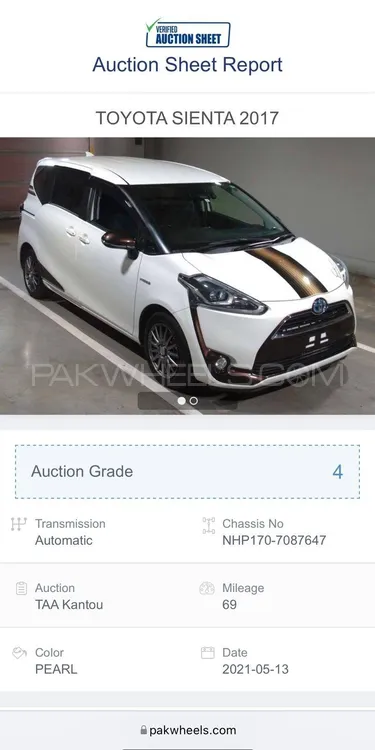 Toyota Sienta 2017 for Sale in Lahore Image-1