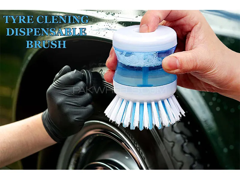 Tire Cleaning Dispensable Brush Image-1