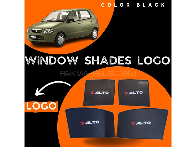 Suzuki Alto 2000-2012 Car Door Logo Shades - 4 Pcs Image-1