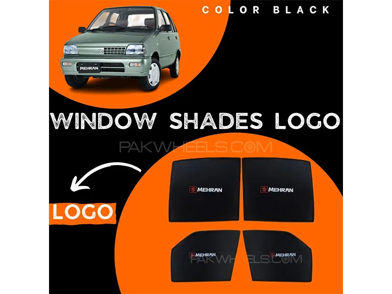 Suzuki Mehran 1988-2019 Car Door Logo Shades - 4 Pcs Image-1