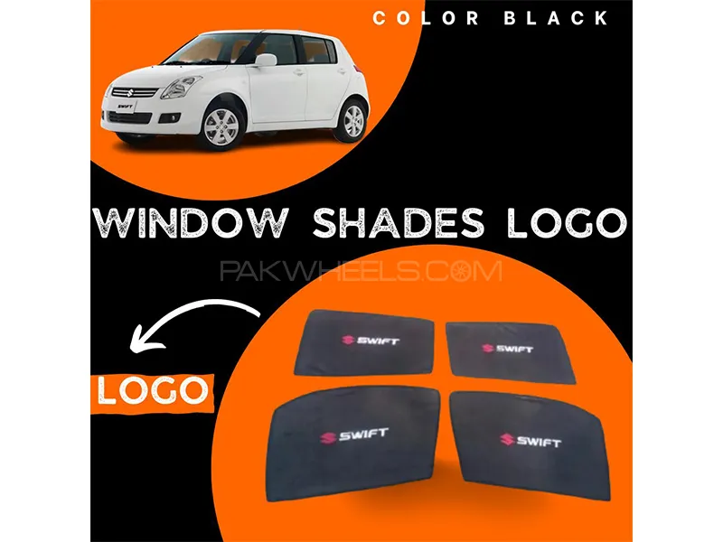 Suzuki Swift 2012-2021 Car Door Logo Shades - 4 Pcs Image-1