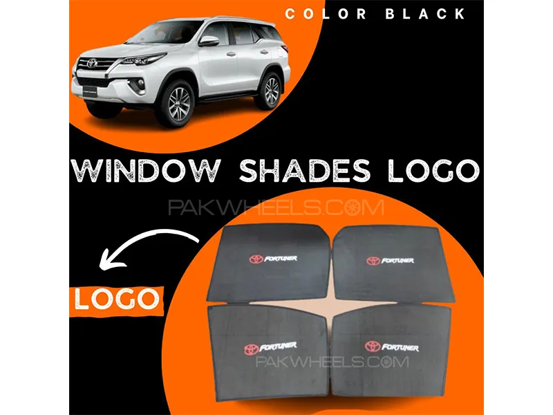 Toyota Fortuner 2021-2023 Car Door Logo Shades - 4 Pcs
