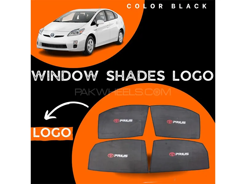 Toyota Prius 1800cc 2009-20215 Car Door Logo Shades - 4 Pcs Image-1