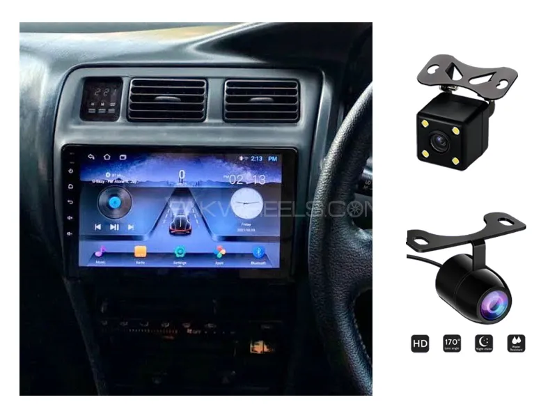 Toyota Corolla 1996-2001 Android Screen Panel With Free 2 Cameras IPS Display 9 inch 1-16 GB Image-1