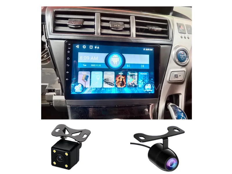 Toyota Prius Alpha 2011-2021 Android Screen Panel With Free 2 Cameras IPS Display 9 inch 1-16 GB