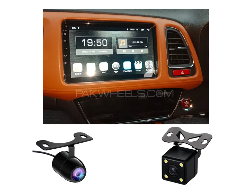 Honda Vezel Android Screen Panel With Free 2 Cameras IPS Display 10 inch 1-16 GB