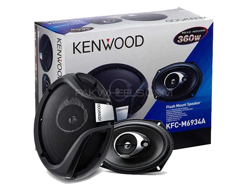Kenwood KFC-M6934A 3 way Flush Mount Speaker System Image-1