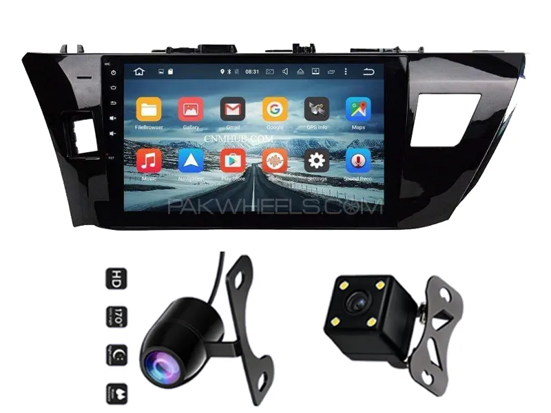 Toyota Corolla 2014-2015 Android Screen Panel With Free 2 Cameras IPS Display 10 inch 2-32 GB Image-1