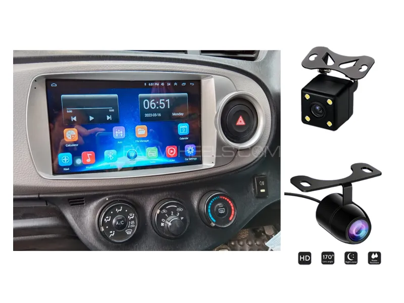 Toyota Vitz 2010-2014 Android Screen Panel With Free 2 Cameras IPS Display 9 inch 2-32 GB