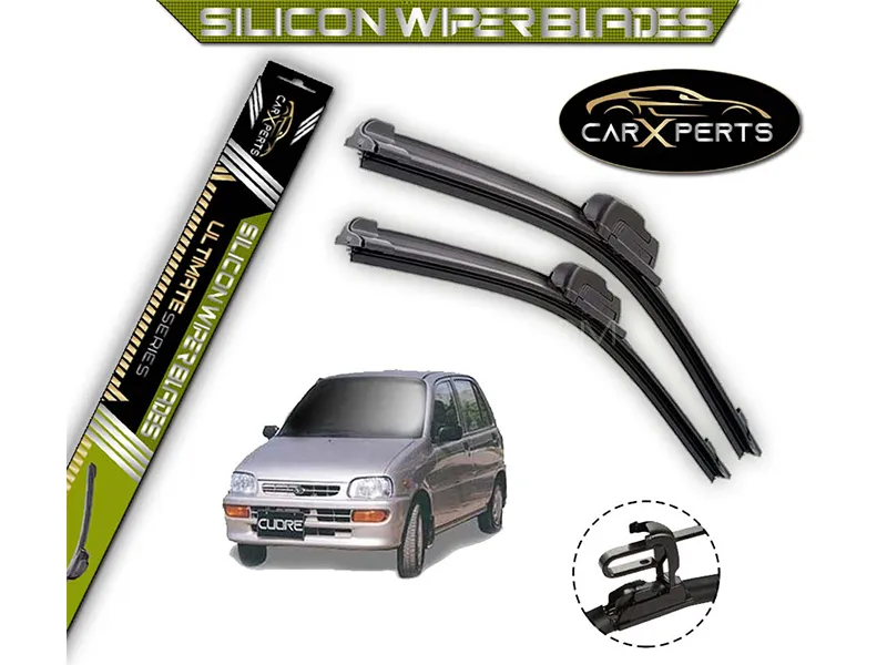 Daihatsu Cuore CarXperts Silicone Wiper Blades | Non Cracking | Graphite Coated | Flexible Image-1
