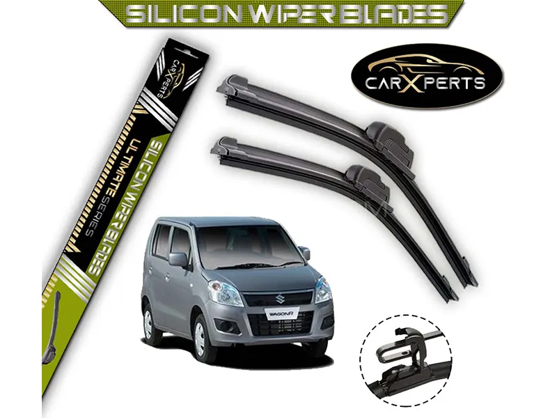 Suzuki Wagonr CarXperts Silicone Wiper Blades | Non Cracking | Graphite Coated | Flexible Image-1