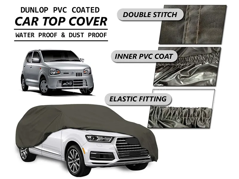Suzuki Alto 2019-2023 Top Cover | DUNLOP PVC Coated | Double Stitched | Anti-Scratch