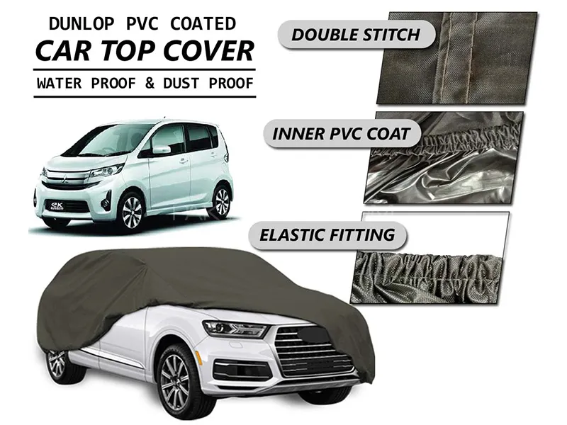 Mitsubishi EK Wagon 2013-2019 Top Cover | DUNLOP PVC Coated | Double Stitched | Anti-Scratch  