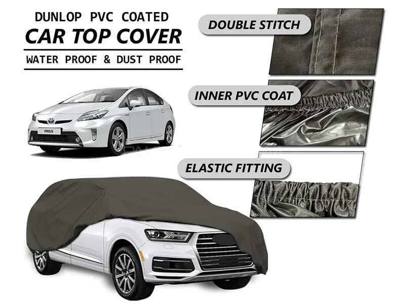 Toyota Prius 1997-2023 Top Cover | DUNLOP PVC Coated | Double Stitched | Anti-Scratch   Image-1