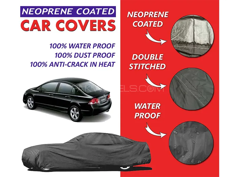 Honda Civic 2007 - 2012 Top Cover | Neoprene Coated Inside | Ultra Thin & Soft | Water Proof   Image-1