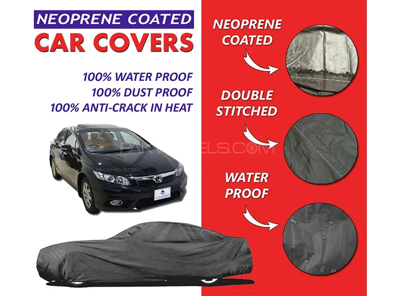 Honda Civic 2013 - 2015 Top Cover | Neoprene Coated Inside | Ultra Thin & Soft | Water Proof   Image-1