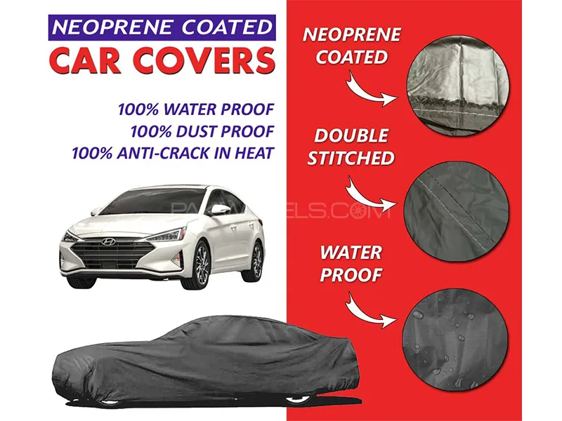 Hyundai Elantra 2018-2023 Top Cover | Neoprene Coated Inside | Ultra Thin & Soft | Water Proof   Image-1