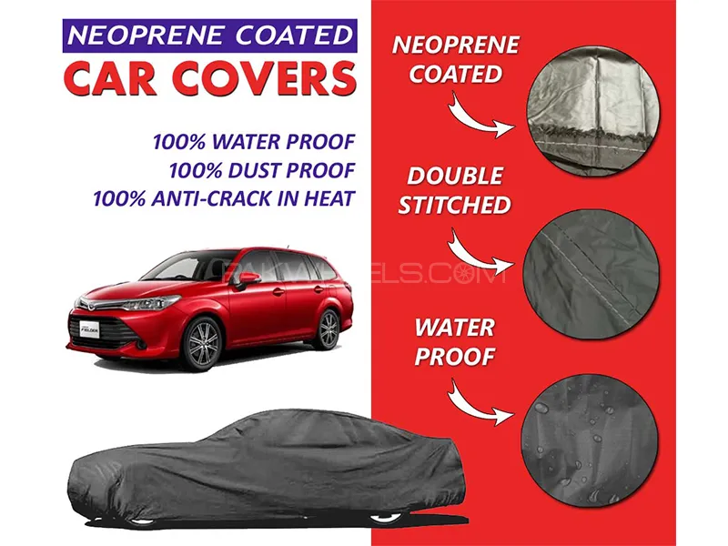 Toyota Fielder 2012-2019 Top Cover | Neoprene Coated Inside | Ultra Thin & Soft | Water Proof   Image-1