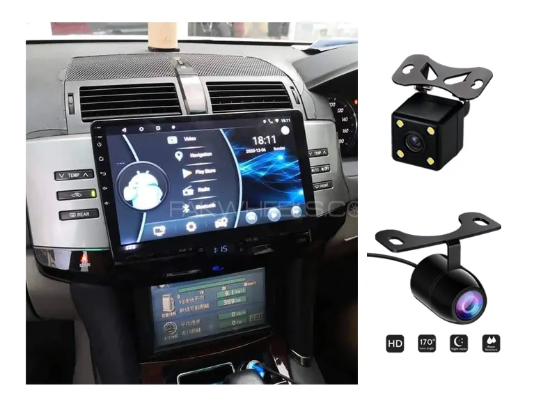 Toyota Mark X Android Screen Panel With Free 2 Cameras IPS Display 2-32 GB