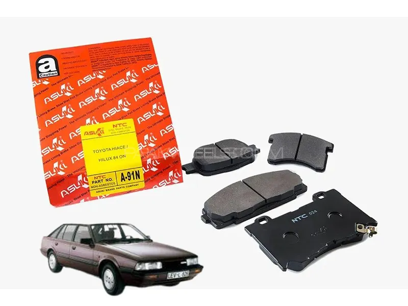 Mazda 626 1983-1985 Asuki Red Front Disc Pad - A-155N