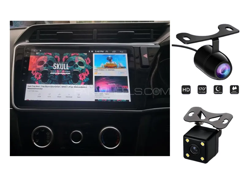 Honda City 2022-2023 Android Screen Panel With Free 2 Cameras IPS Display 9 inch 2-32 GB