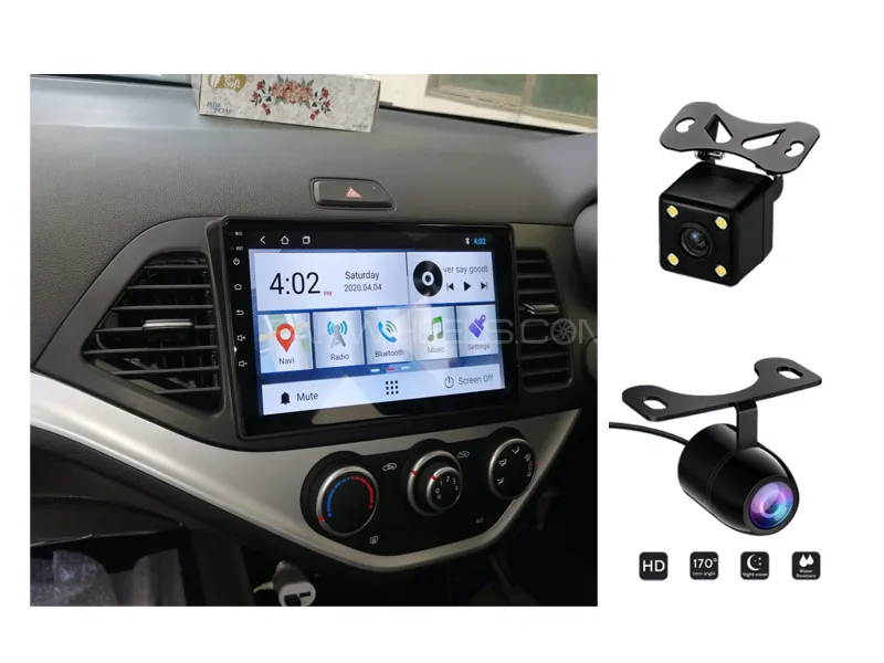 KIA Picanto 2019-2023 Android Screen Panel With Free 2 Cameras IPS Display 9 inch 2-32 GB Image-1