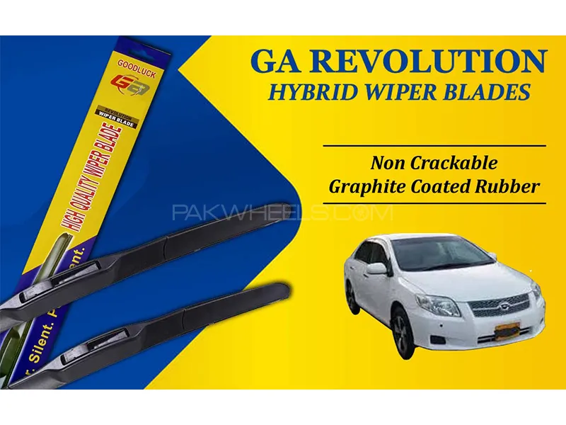 Toyota Axio 2007 - 2012 GA Revolution Hybrid Wiper Blades | Non Cracking Graphite Coated Rubber