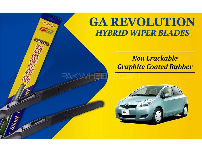 Toyota Vitz 2005 - 2010 GA Revolution Hybrid Wiper Blades | Non Cracking Graphite Coated Rubber Image-1