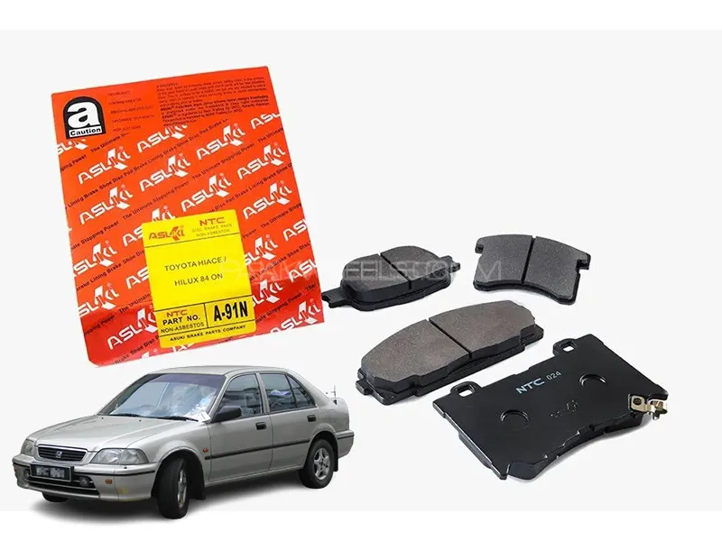 Honda City 1996-2020 Asuki Red Front Disc Pad - A-90WN Image-1