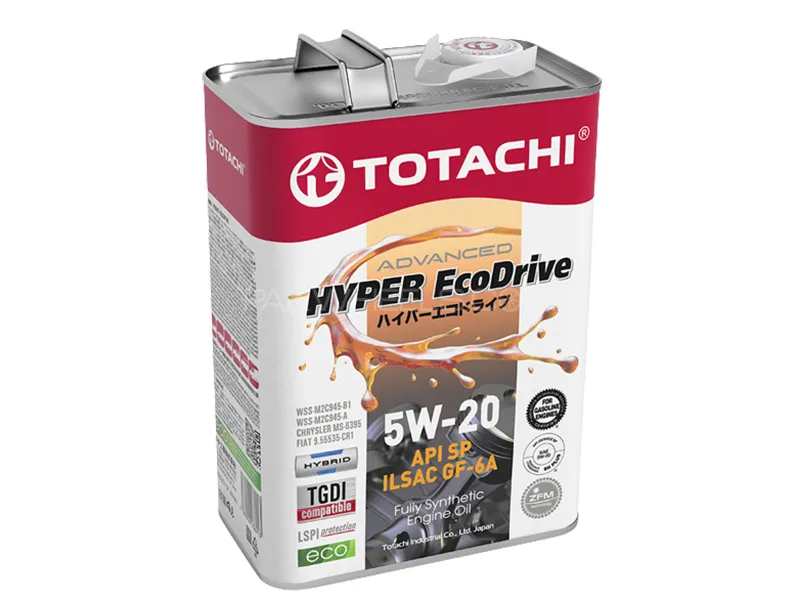 Totachi 5W-20 API SP GF-6A Hyper Ecodrive Fully Synthetic - 4L Image-1