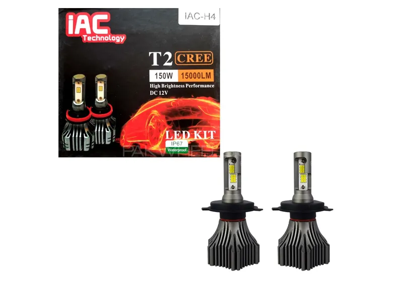 T2 Cree LED 150w H4 Car Headlight SMD Bulb Image-1