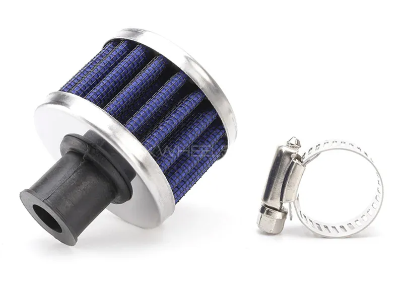 K&N Performance Crankcase Engine Air Filter Breather BLUE Image-1