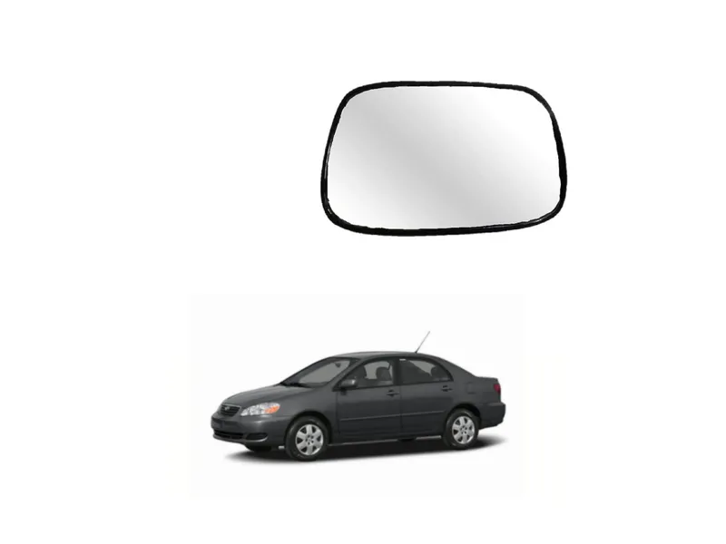 Toyota Corolla 2002-2008 Side Mirror Reflective Glass Plate LH Image-1