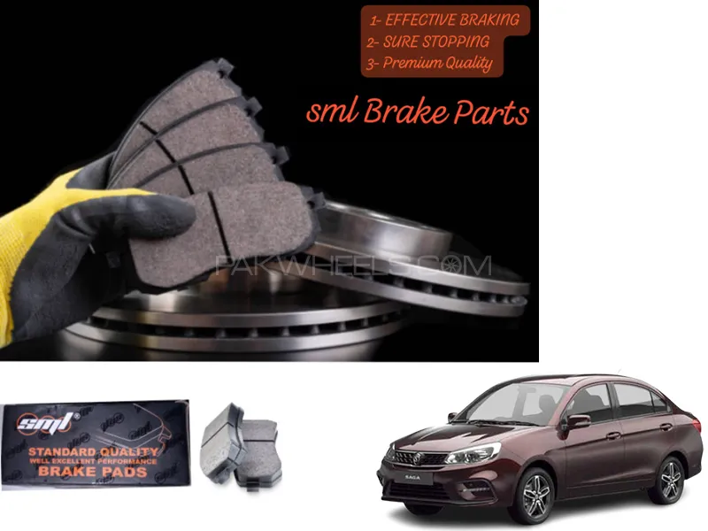 Proton SAGA 2021-2023 Front Disc Brake Pad - SML Brake Parts - Advanced Braking Image-1