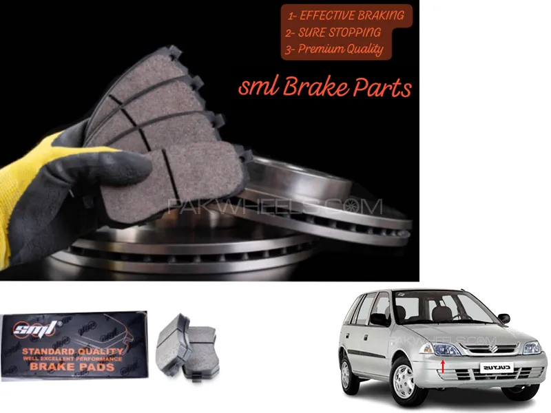 Suzuki Cultus 2007-2017 Front Disc Brake Pad - SML Brake Parts - Advanced Braking Image-1