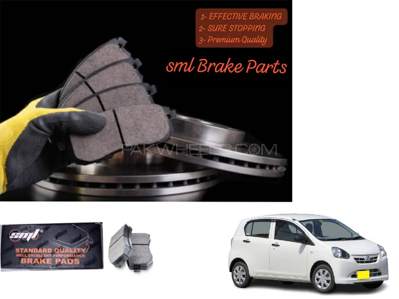 Daihatsu Mira Es 2006-2023 Front Disc Brake Pad - SML Brake Parts - Advanced Braking