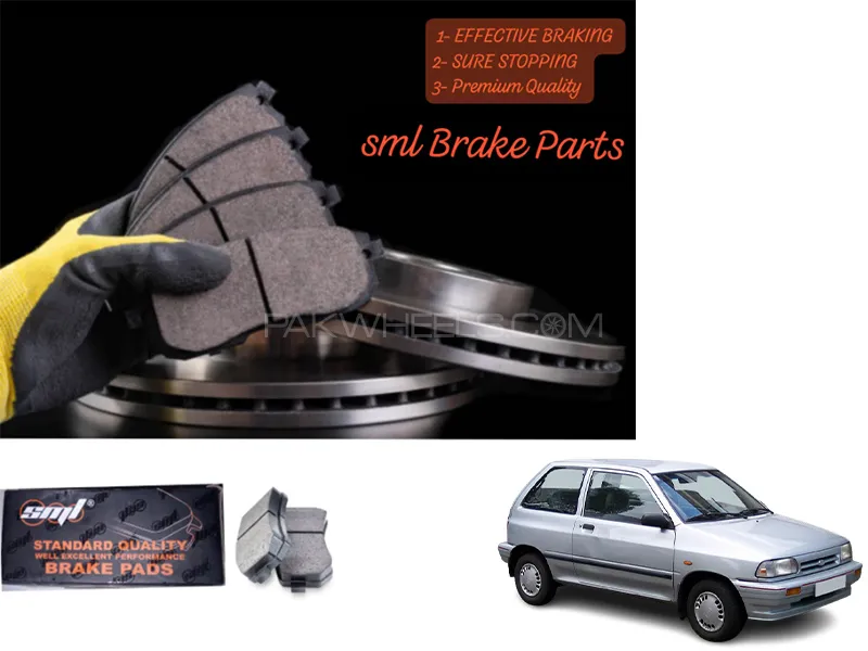 Kia Pride 1987-2002 Front Disc Brake Pad - SML Brake Parts - Advanced Braking Image-1