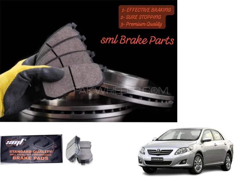 Toyota Corolla 2008-2023 Front Disc Brake Pad - SML Brake Parts - Advanced Braking Image-1