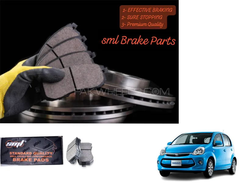 Toyota Passo 2014-2020 Front Disc Brake Pad - SML Brake Parts - Advanced Braking Image-1