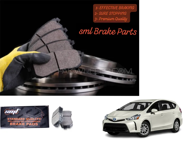 Toyota Prius Alpha 2015-2019 Front Disc Brake Pad - SML Brake Parts - Advanced Braking Image-1