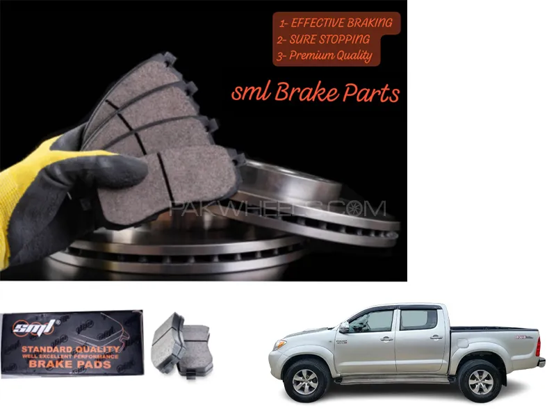 Toyota Vigo 2008-2015 Front Disc Brake Pad - SML Brake Parts - Advanced Braking