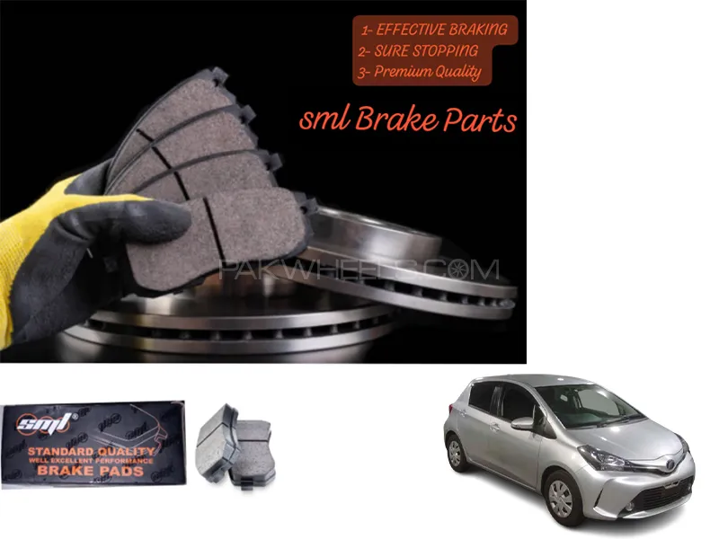 Toyota Vitz 2014 -2023 Front Disc Brake Pad - SML Brake Parts - Advanced Braking Image-1