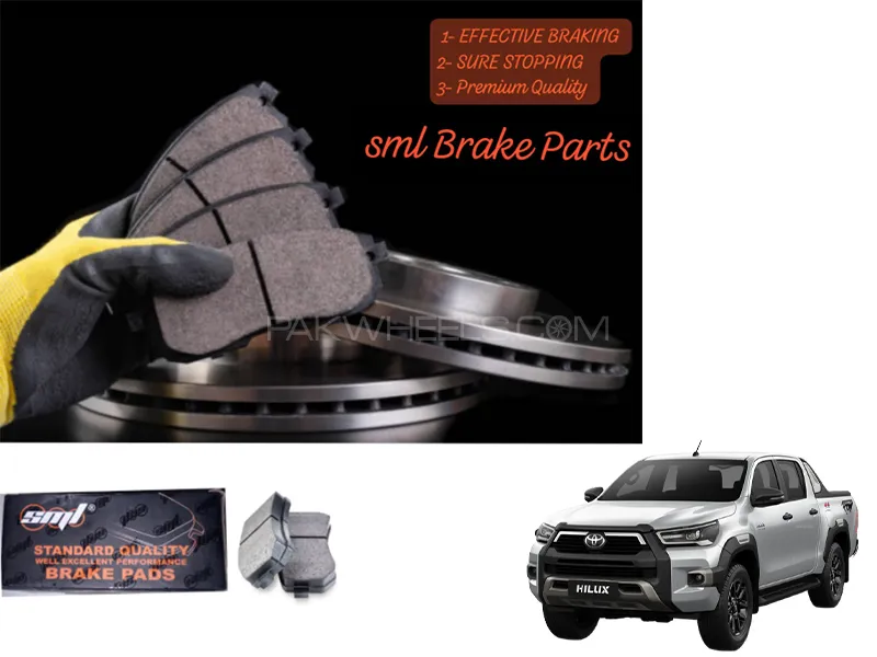 Toyota Revo 2016-2021 Front Disc Brake Pad - SML Brake Parts - Advanced Braking Image-1