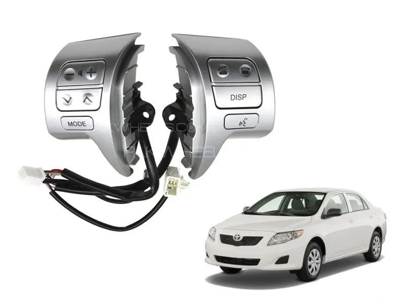 Toyota Corolla Gli, Xli 2009-14 Multimedia Steering Audio Buttons Image-1