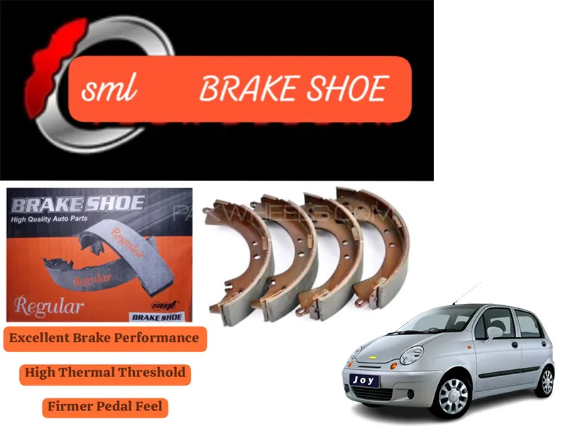 Chevrolet Joy 2005-2009 Rear Brake Shoe - SML Brake Parts - Advanced Braking 
