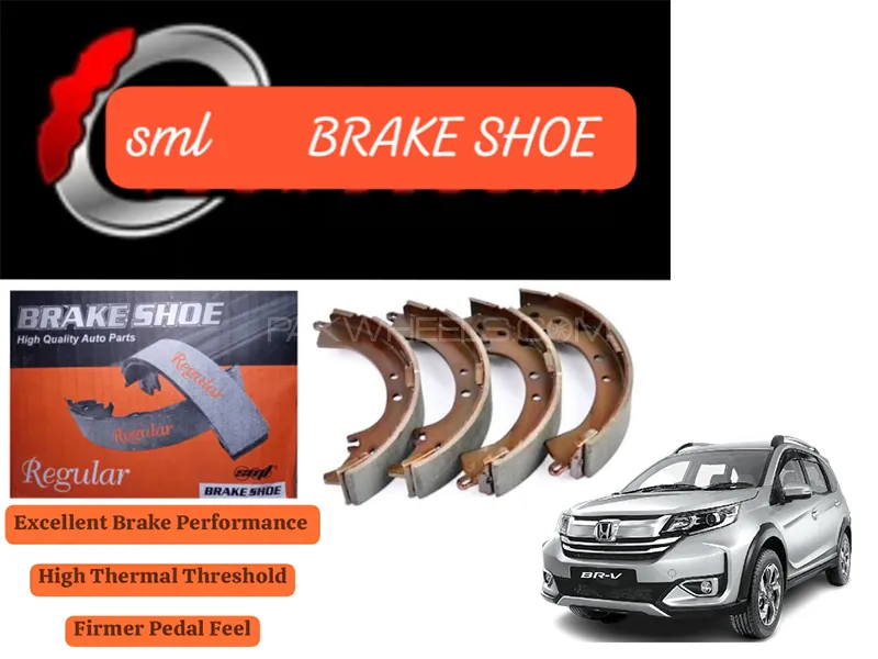Honda BRV 2017-2019 Rear Brake Shoe - SML Brake Parts - Advanced Braking 