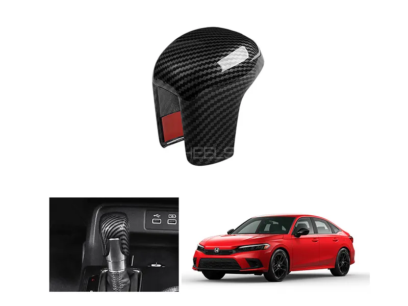 Honda Civic 2022-2023 Carbon Fiber Gear Knob  Image-1